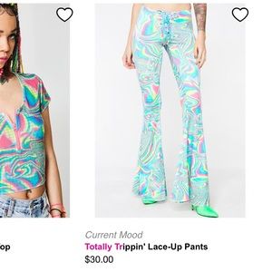 Dolls Kill trippy pants ✨🌈🔮